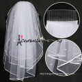 Best prices elegant 2 layers China Manufacture wedding bridal veil